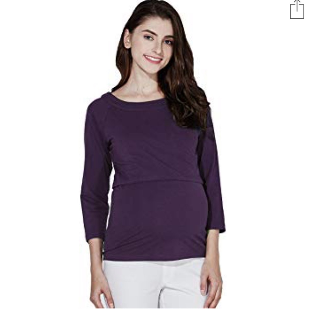 NWT Sweet Mommy Nursing Long Sleeve Medium Top